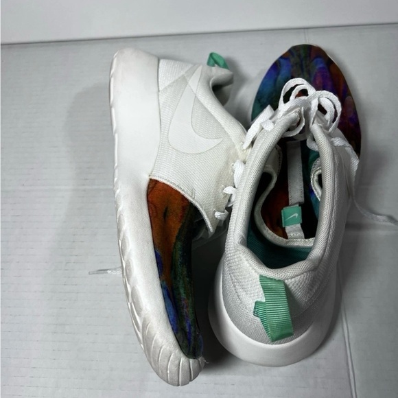 Men’s Nike Roshe One Print 'Sail Menta' Tie Dye MultiColor Rainbow Sz 9 - Picture 7 of 8